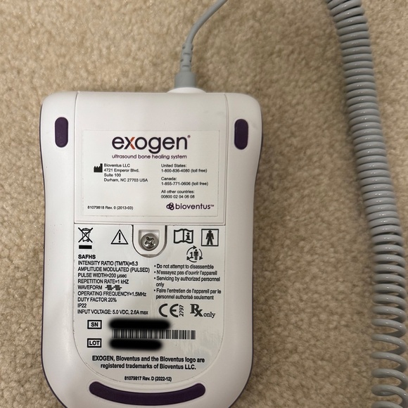 EXOGEN BIOVENTUS Ultrasound Bone Healing Growth Stimulator Complete, Sterilized - Picture 7 of 7